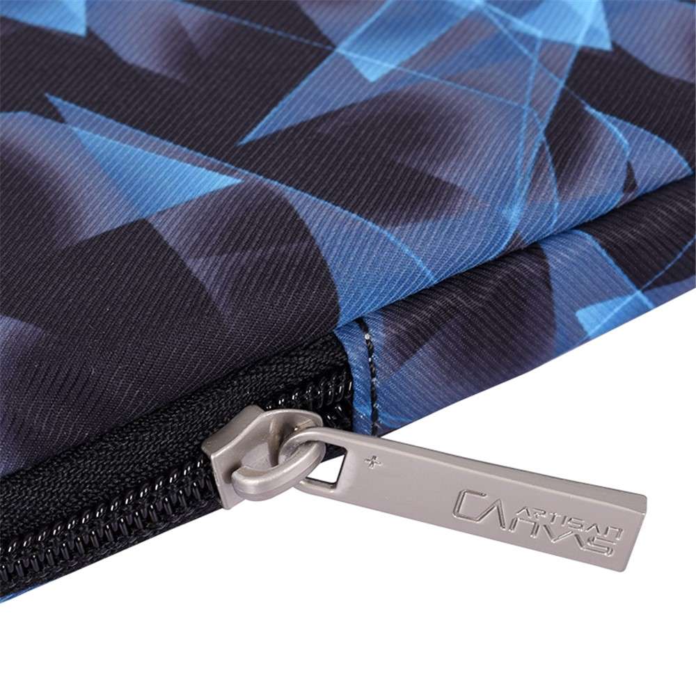 CANVASARTISAN H11-01 3D Diamond Pattern Laptop Notebook Protective Sleeve Bag - Blue/for 12-inch Lap