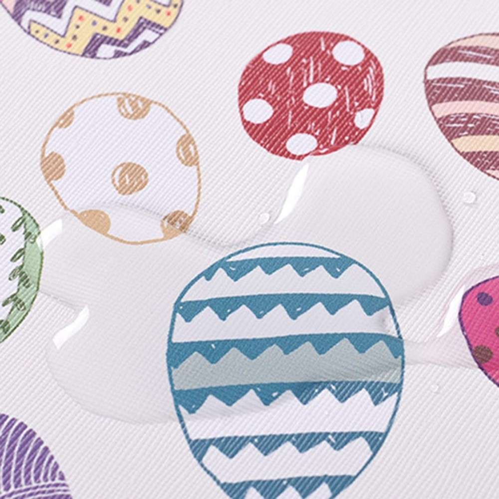 CANVASARTISAN G52-01 15-inch Laptop Sleeve PU Protective Case Easter Bunny and Eggs Pattern Carrying