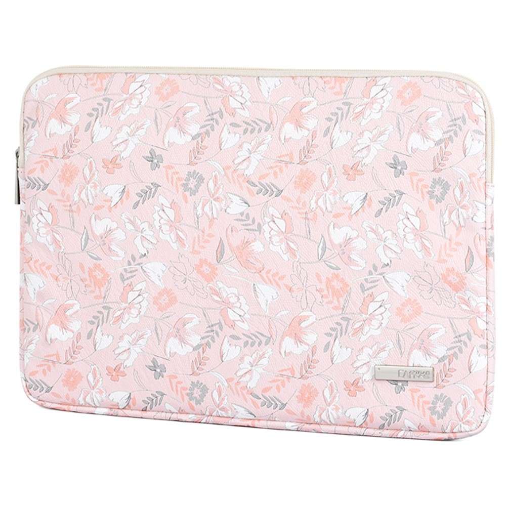 CANVASARTISAN G4-T0111 12-inch Laptop Tablet Protective Case Flower Pattern Notebook Computer Bag wi
