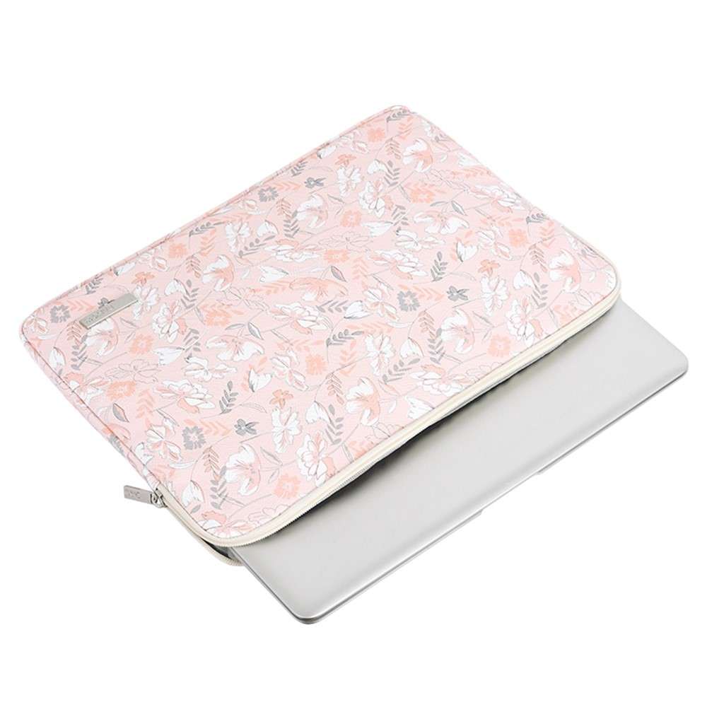 CANVASARTISAN G4-T0111 12-inch Laptop Tablet Protective Case Flower Pattern Notebook Computer Bag wi
