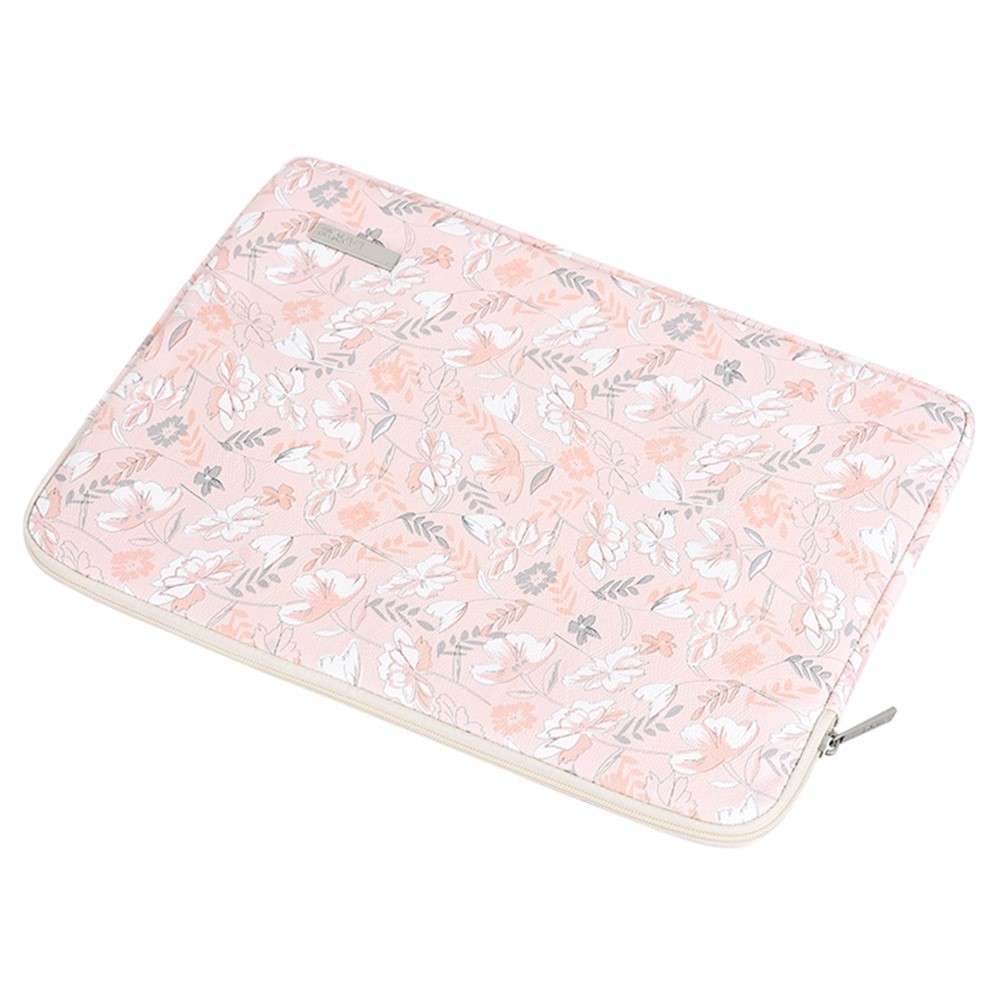 CANVASARTISAN G4-T0111 12-inch Laptop Tablet Protective Case Flower Pattern Notebook Computer Bag wi