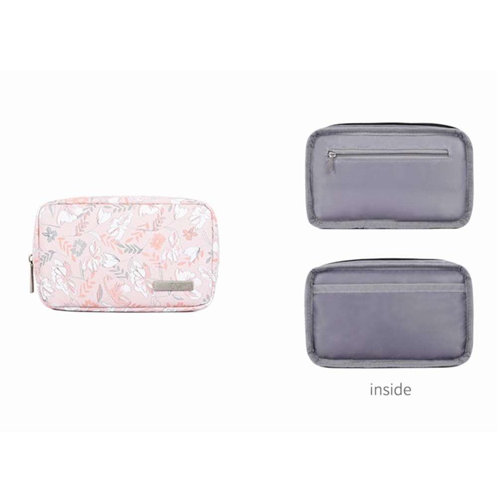 CANVASARTISAN G4-T0111 12-inch Laptop Tablet Protective Case Flower Pattern Notebook Computer Bag wi