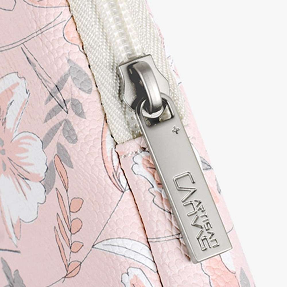 CANVASARTISAN G4-T0111 12-inch Laptop Tablet Protective Case Flower Pattern Notebook Computer Bag wi