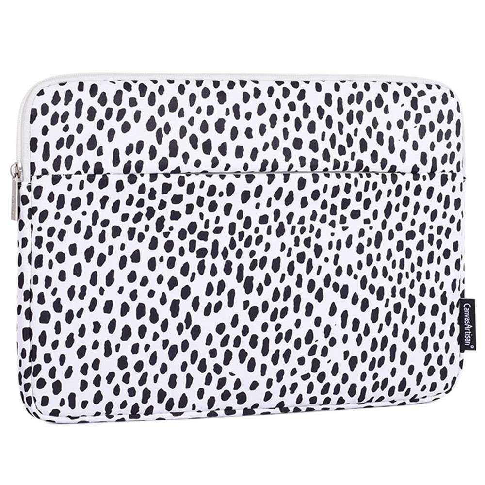 CANVASARTISAN H36-11 Cow Grain Patterned Polyester + Soft Lining Laptop Protective Sleeve Bag with O