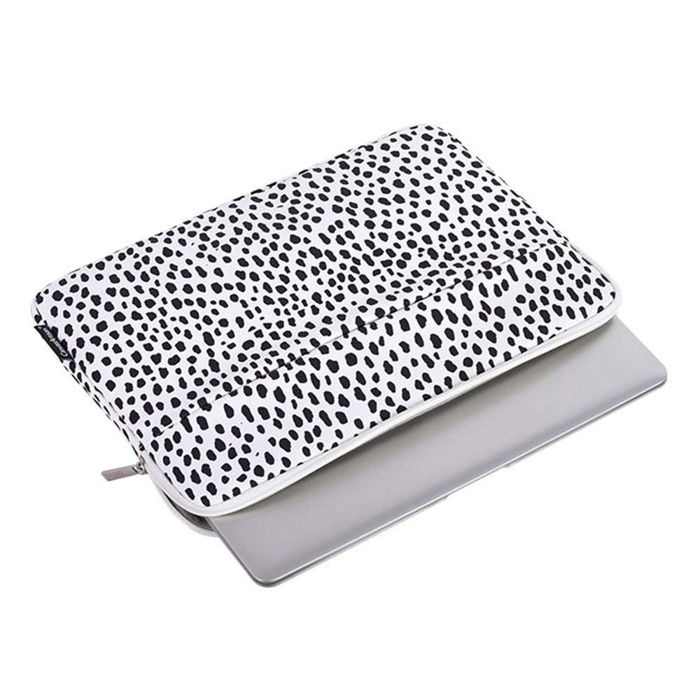 CANVASARTISAN H36-11 Cow Grain Patterned Polyester + Soft Lining Laptop Protective Sleeve Bag with O