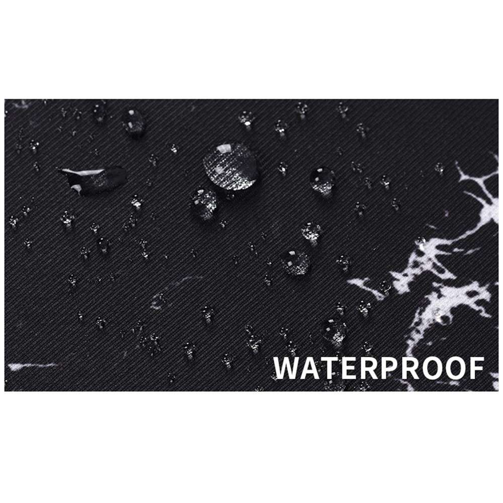 CANVASARTISAN H32-B01 14-inch Notebook Handbag Marble Pattern Shockproof Laptop Bag Case - White