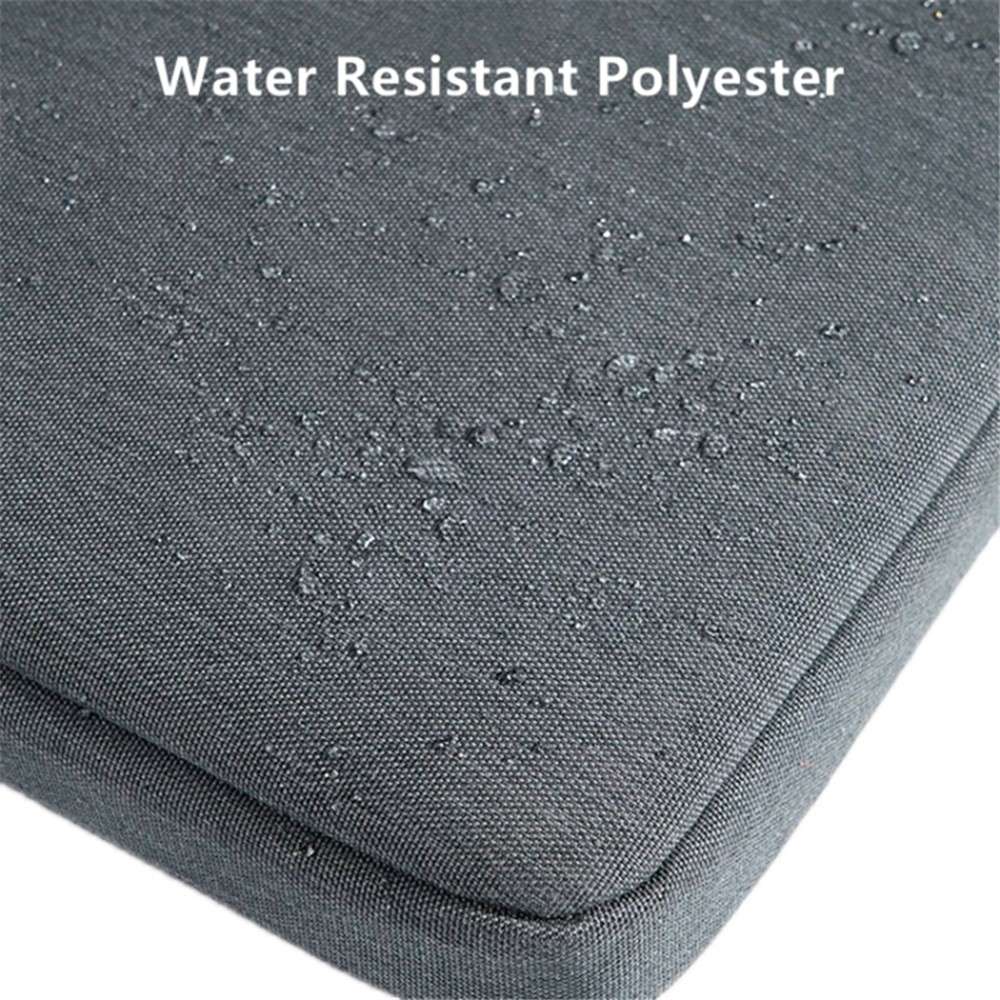 MELCOU 13-inch Laptop Sleeve Case Waterproof Polyester Notebook Carrying Handbag - Dark Grey