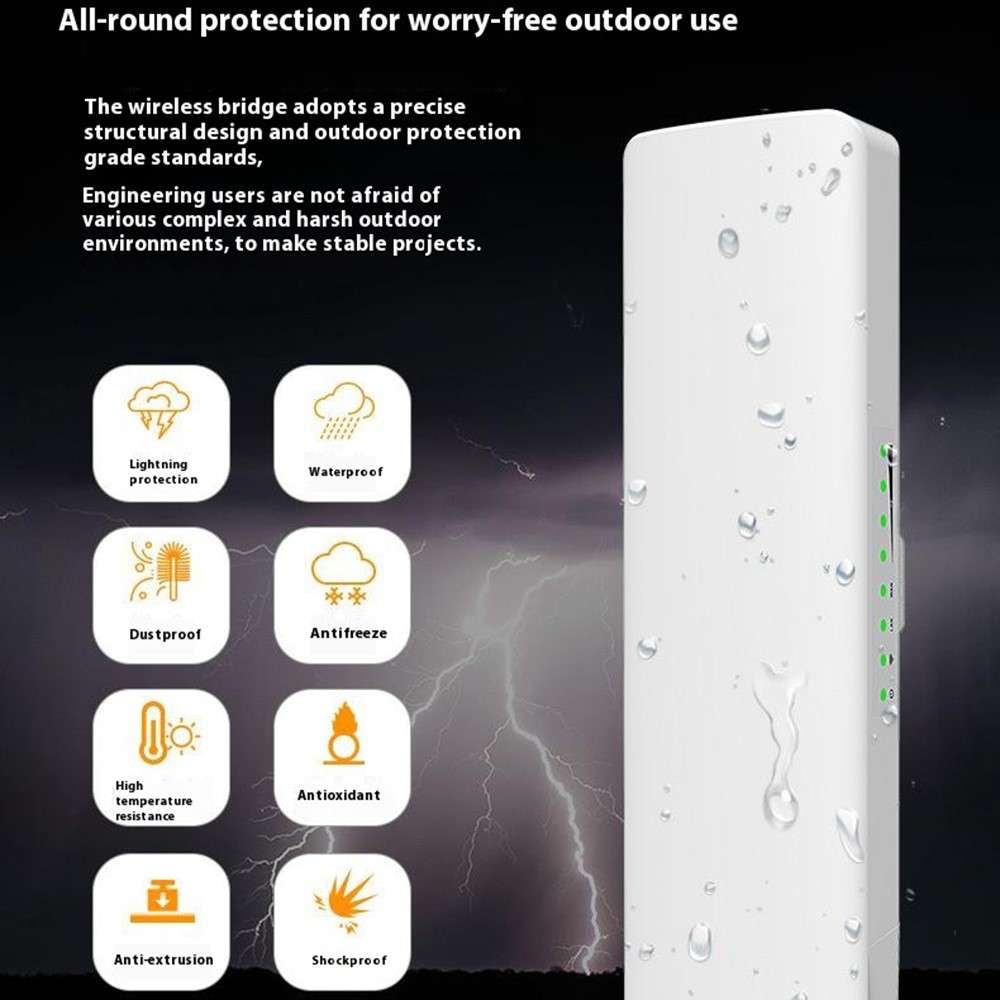 COMFAST CF-E312A 5.8GHz Wireless Bridge Long Range Transmission 300Mbps for Monitoring Engineering 1