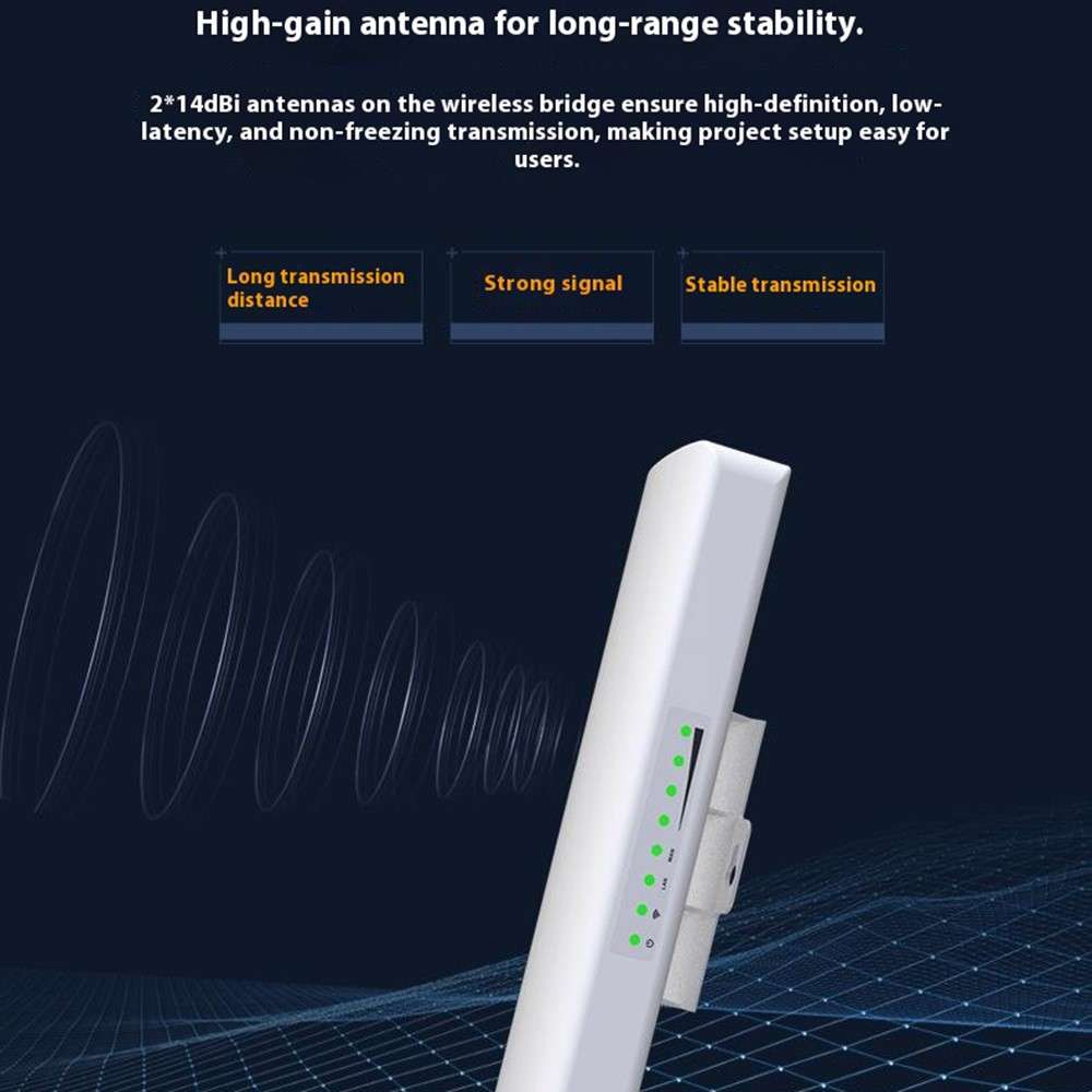 COMFAST CF-E312A 5.8GHz Wireless Bridge Long Range Transmission 300Mbps for Monitoring Engineering 1