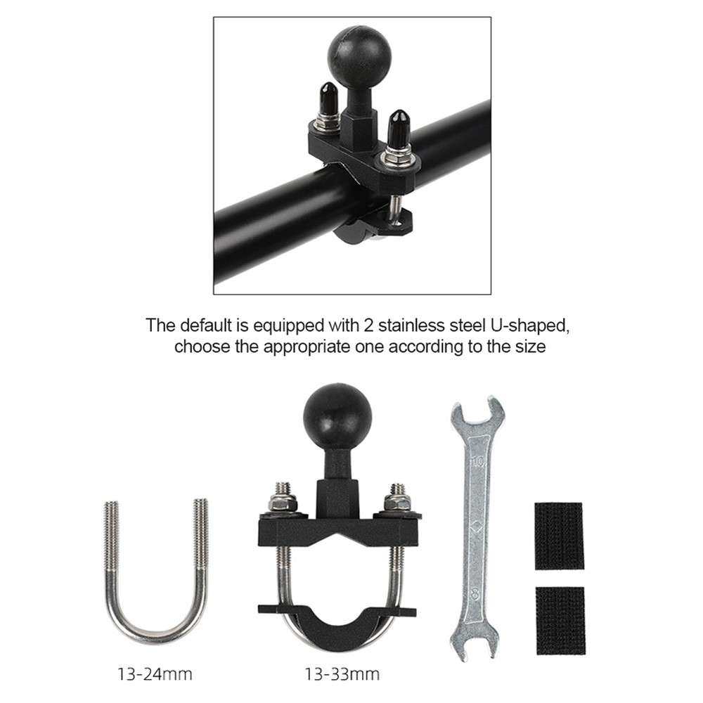 For GoPro 11 / 10 / Insta360 One R Motorcycle Sports Camera Mount Holder Adjustable Support Stand -