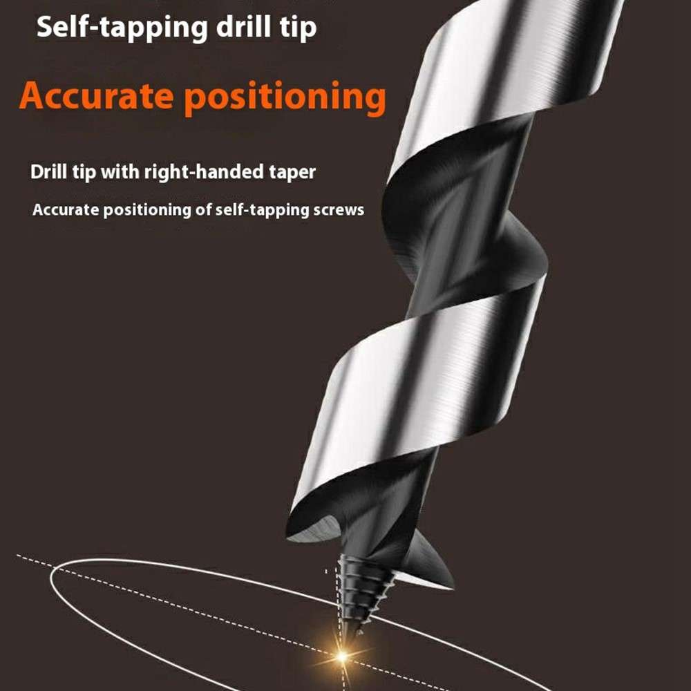 14x300mm Deep Hole Extended Auger Drill Bit Woodworking Hex Shank Bit for Electric Drill / Bench Dri