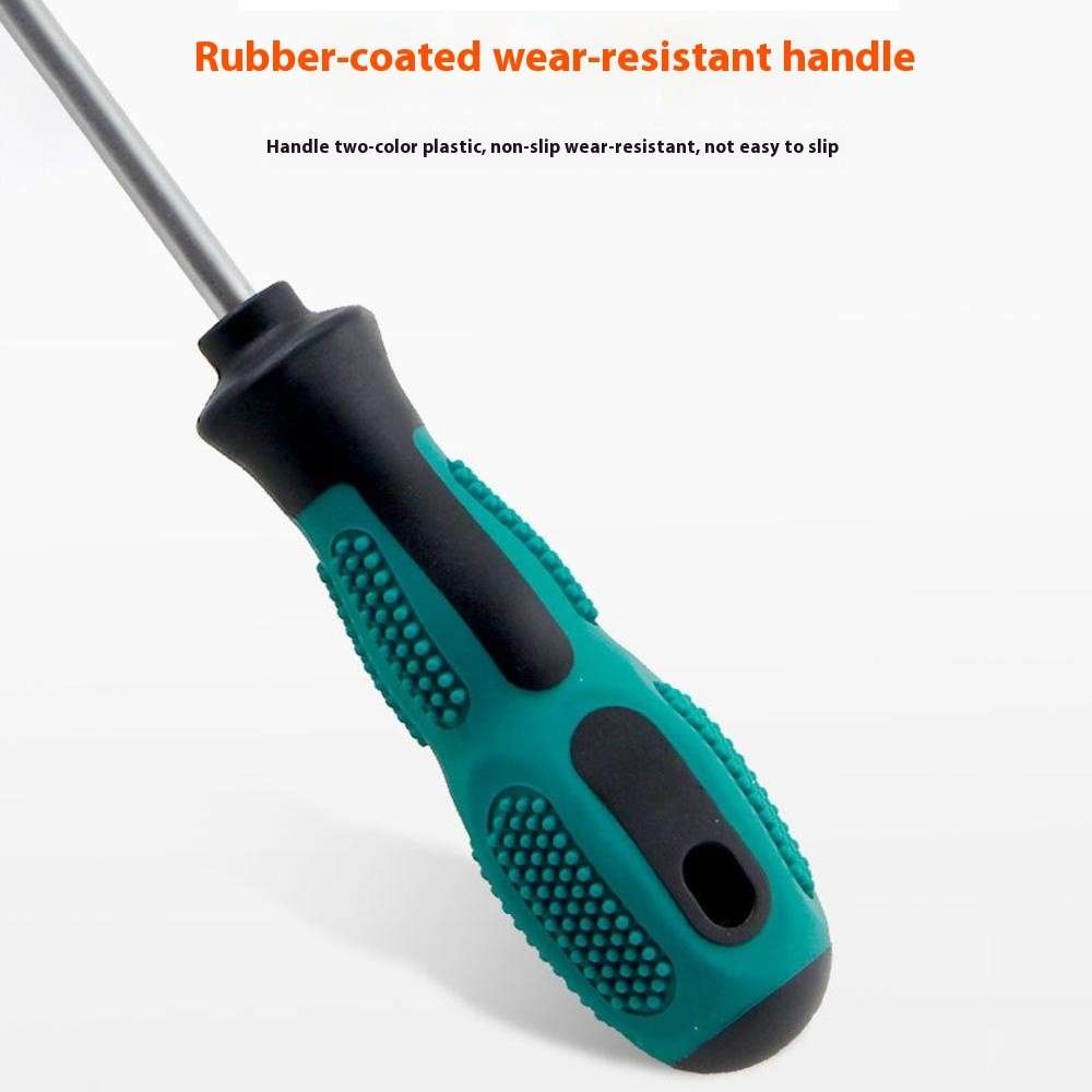 6 PCS Screwdriver Set Two Tone Rubber Handle Magnetic Phillips / Flathead Multi-Function Repair To