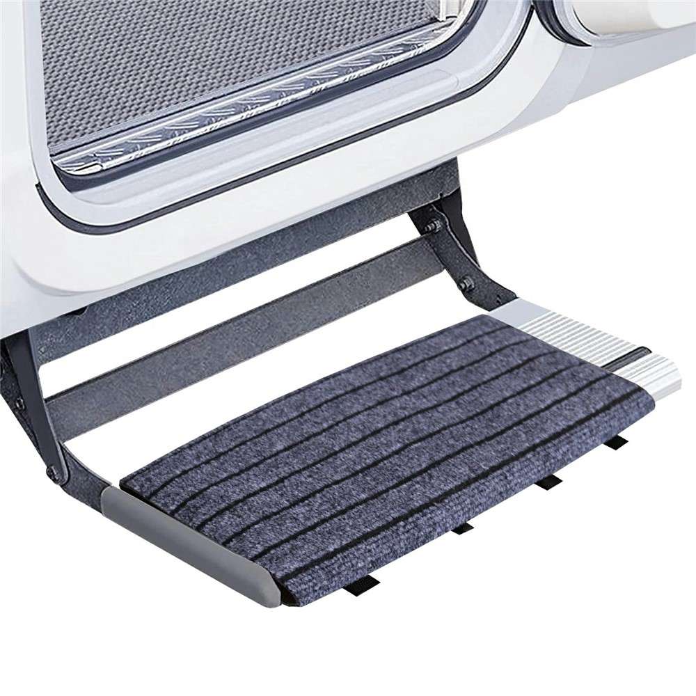 Adjustable RV Step Cover Anti Slip Mat For Camper Trailer Easy Clean Dirt Protection Mat
