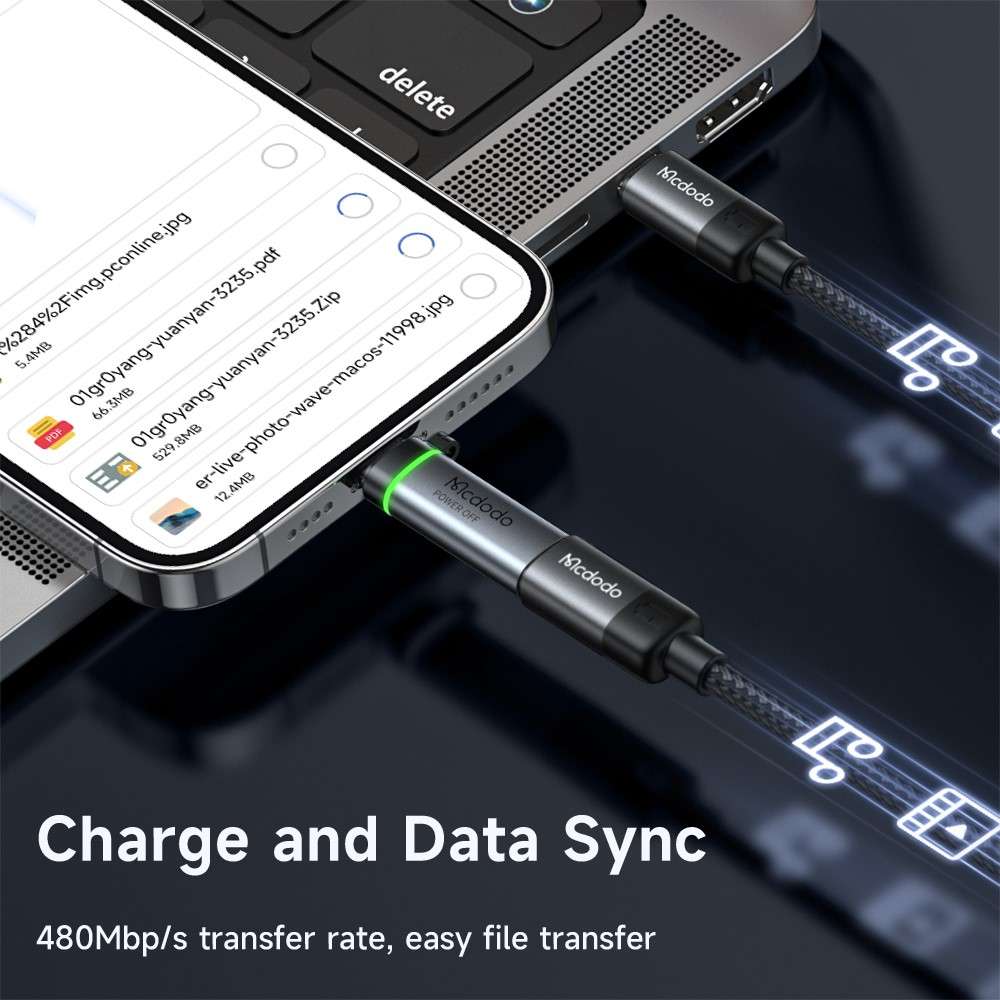 MCDODO OT-2590 Type-C Female to Lightning Male 36W Adapter Data Transmission Auto Power Off