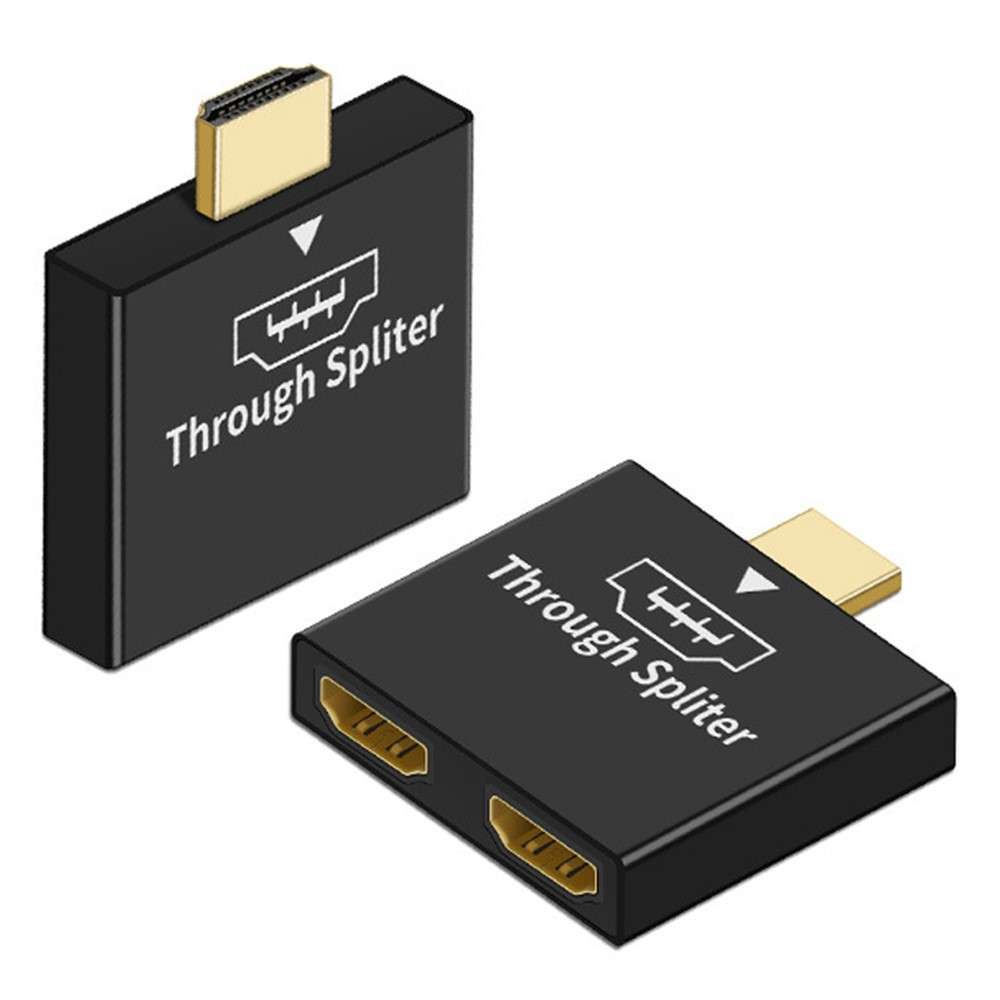 HDMI Male to Dual HDMI Female 1 to 2 Way Splitter Adapter for HD TV Hot DH Xbox Blueray DVD Players