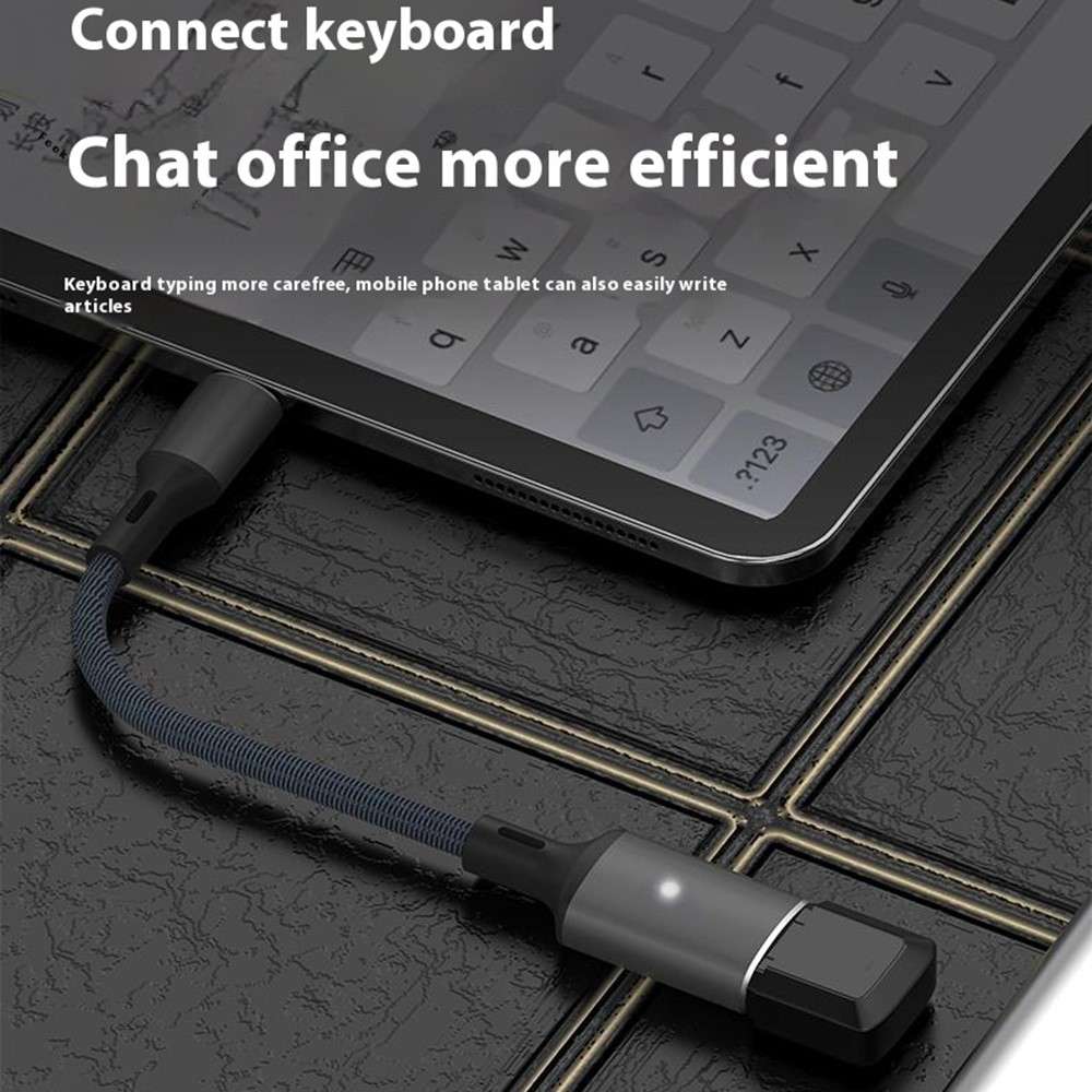 Lightning to OTG Data Transfer Adapter for Iphone / Ipad with iOS 13 and Above - Grey