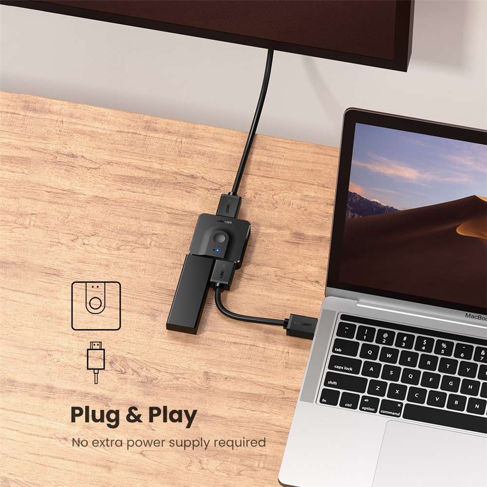 UGREEN HDMI Splitter 4K Switch 2 in 1 out Adapter HDMI Switcher for XBox TV Box Computer Monitor
