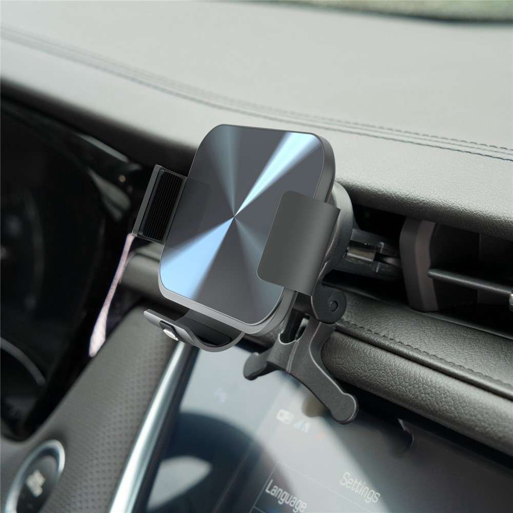 S3 Coil Electromagnetic Induction Wireless Charger Car Holder Foldable Phone Clamp Mount for Samsung
