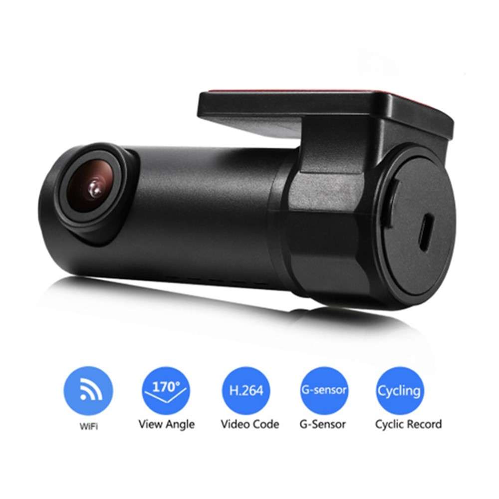 S600 1080P WiFi Dash Cam Car Camera Recorder with 170-degree Wide Angle, G-Sensor (Without Memory Ca