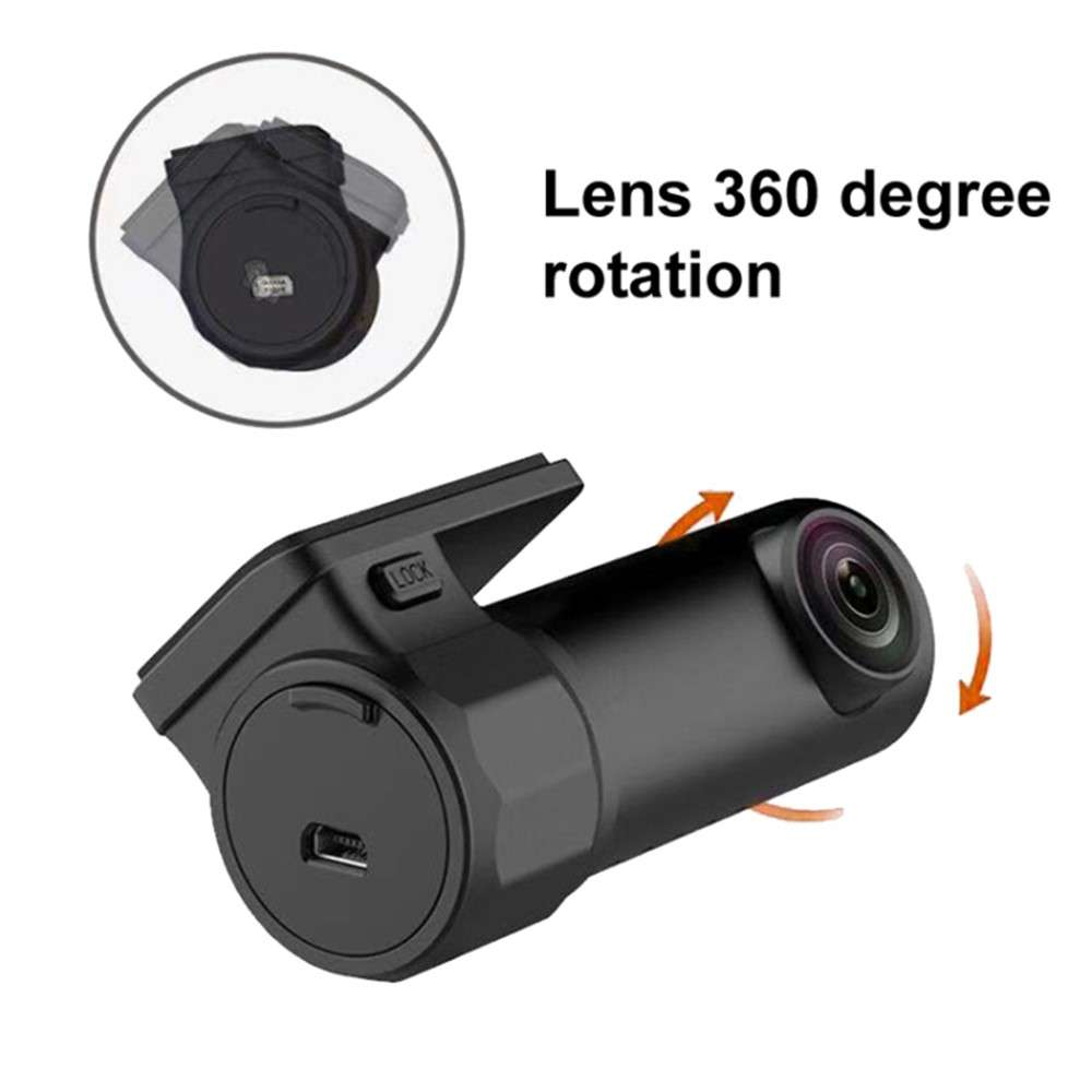 S600 1080P WiFi Dash Cam Car Camera Recorder with 170-degree Wide Angle, G-Sensor (Without Memory Ca