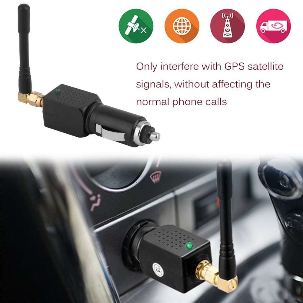 Car Signal Jammer Car Cigarette Lighter GPS Anti-tracking Signal Blocker Shield Concealer Positionin