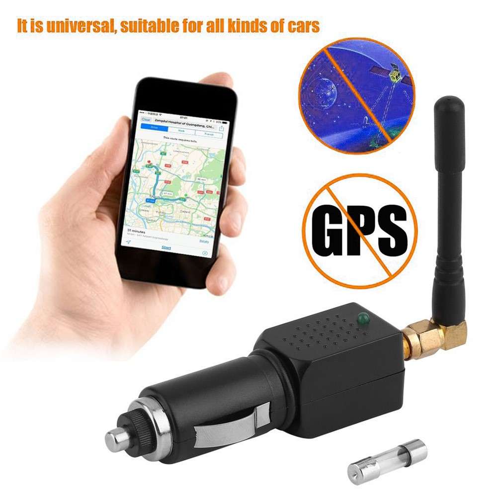 Car Signal Jammer Car Cigarette Lighter GPS Anti-tracking Signal Blocker Shield Concealer Positionin