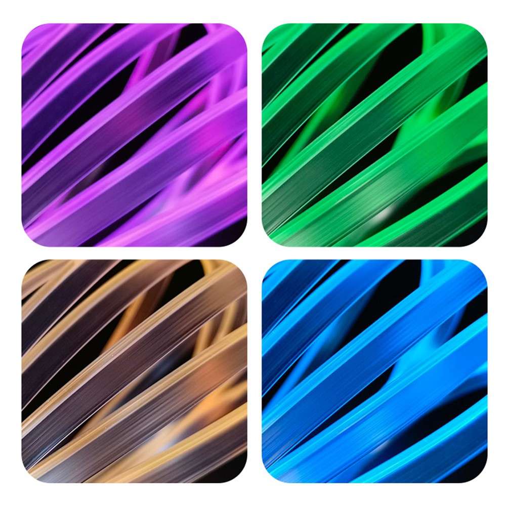 S3U 3m S-Series Fiber Optic Flexible Neon Light Strip Sound-activated Car Interior USB Atmosphere La