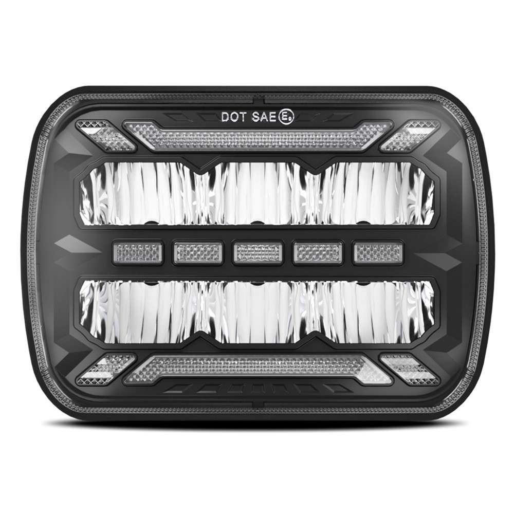 5 x 7 Inch Square LED Headlight High Brightness IP67 Waterproof High Low Beam Truck Front Headlamp