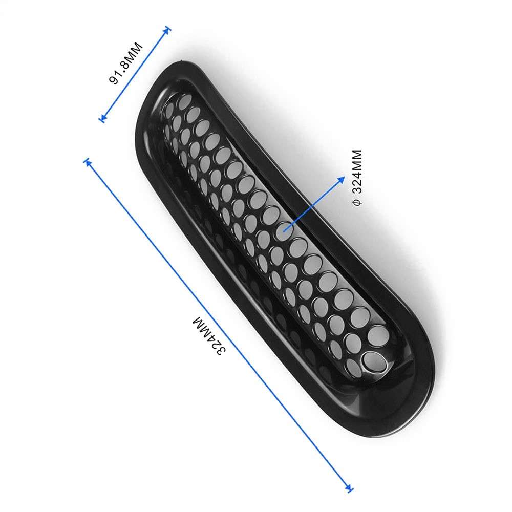 7Pcs For Jeep Wrangler JK 2007-2017 Car Front Grille Grill Mesh Inserts Guards Net