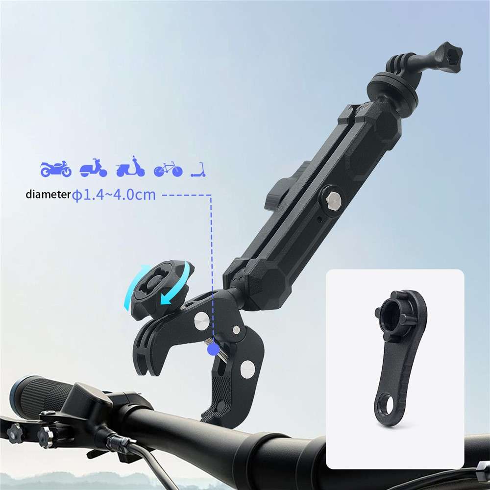 WUPP CS-2001A1 Motorcycle Camera Mount Holder Motorbike Handlebar Bracket for Gopro