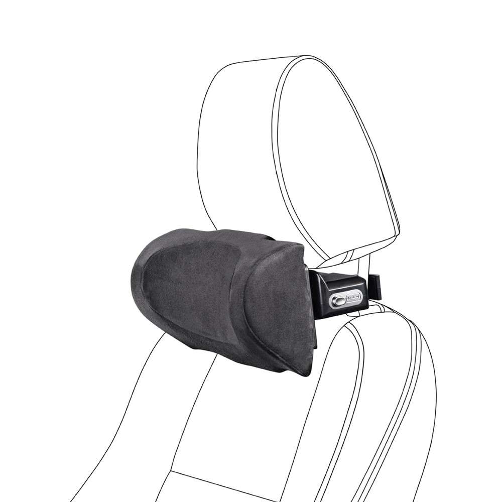 Position Adjustable Car Seat Neck Support Pillow Memory Foam Headrest Cushion - Brown