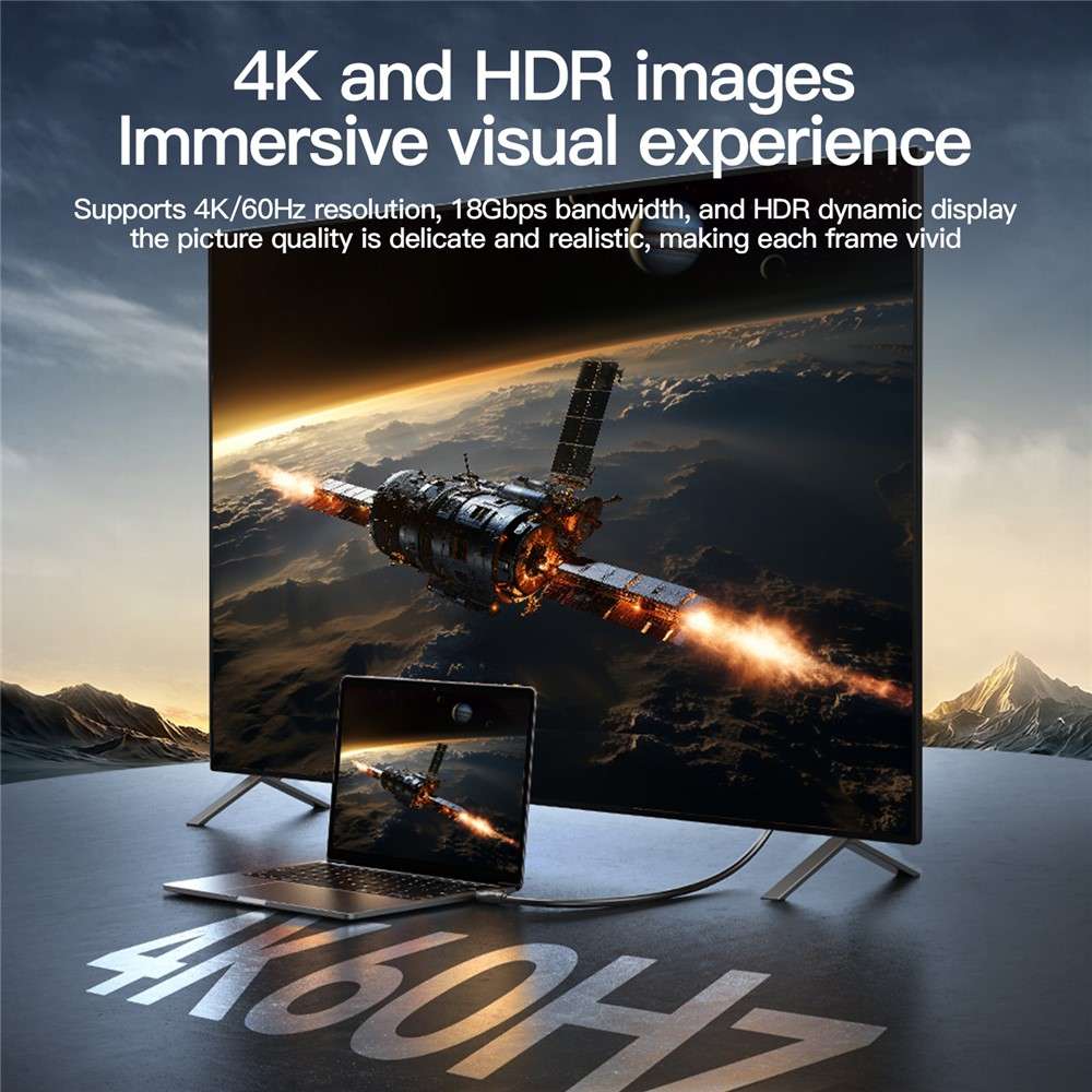 MINDPURE HD003 HDMI 2.0 Cable 5m | 4K Video & ARC Audio | 19+1 Oxygen-Free Copper