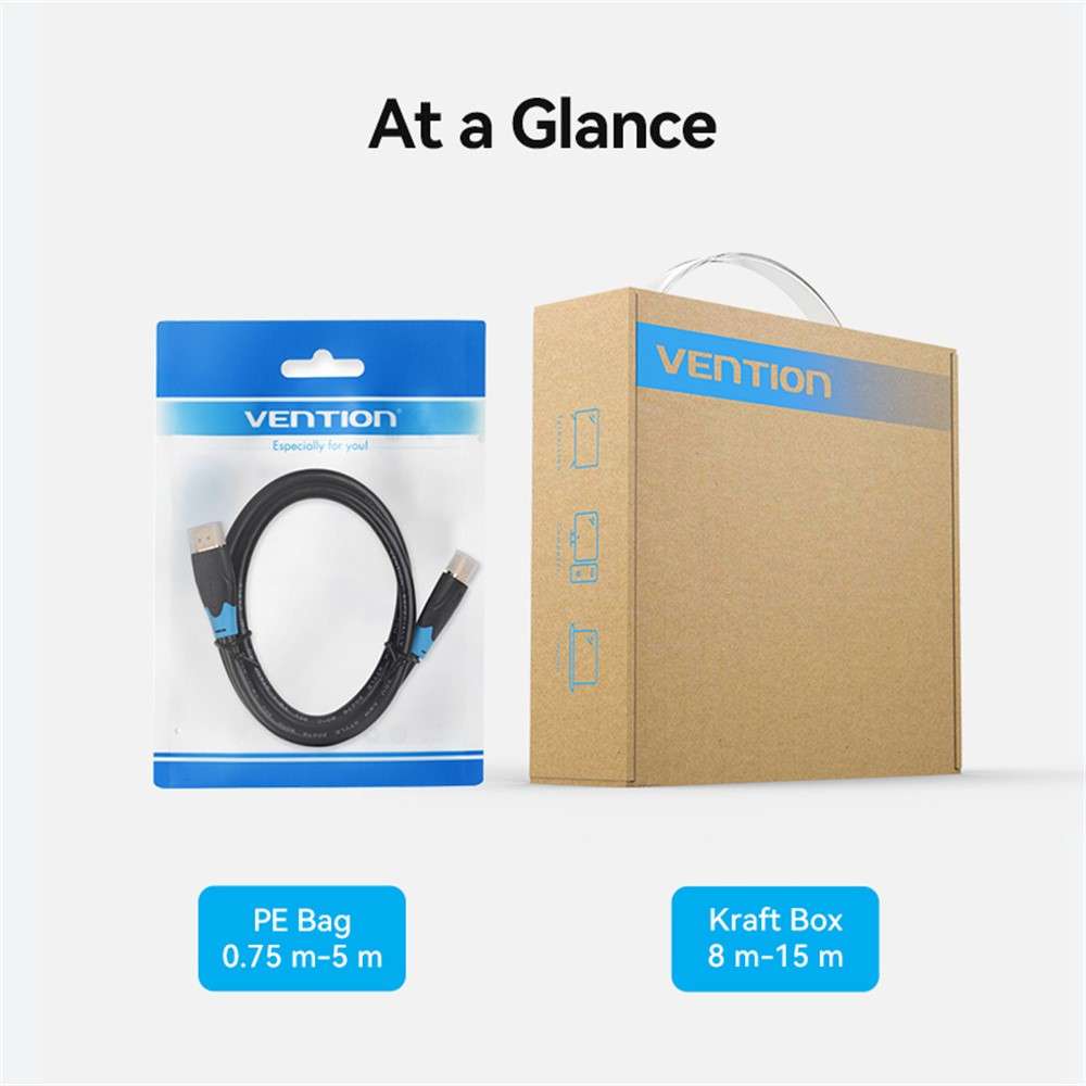 VENTION AAGBF AAG Series 1m HDMI Cable 4K PVC Display Cord for TV Monitor Laptop Xbox