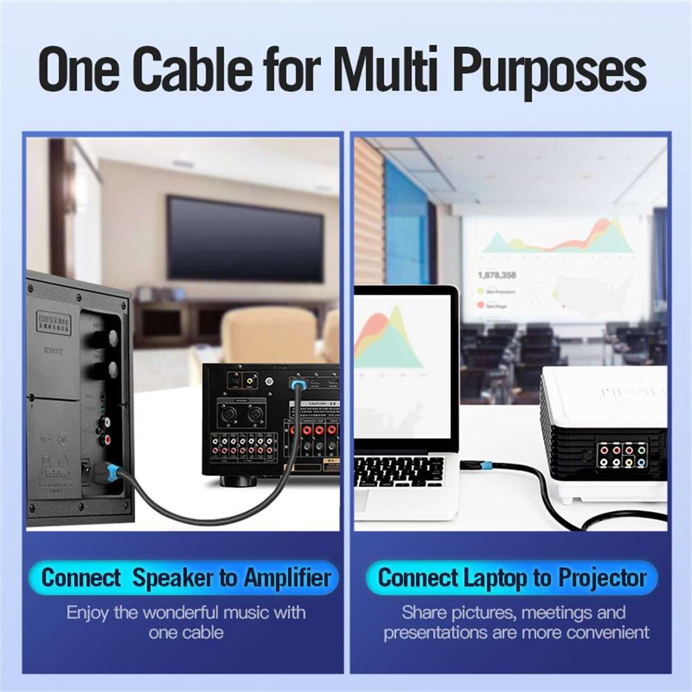 VENTION AAGBF AAG Series 1m HDMI Cable 4K PVC Display Cord for TV Monitor Laptop Xbox