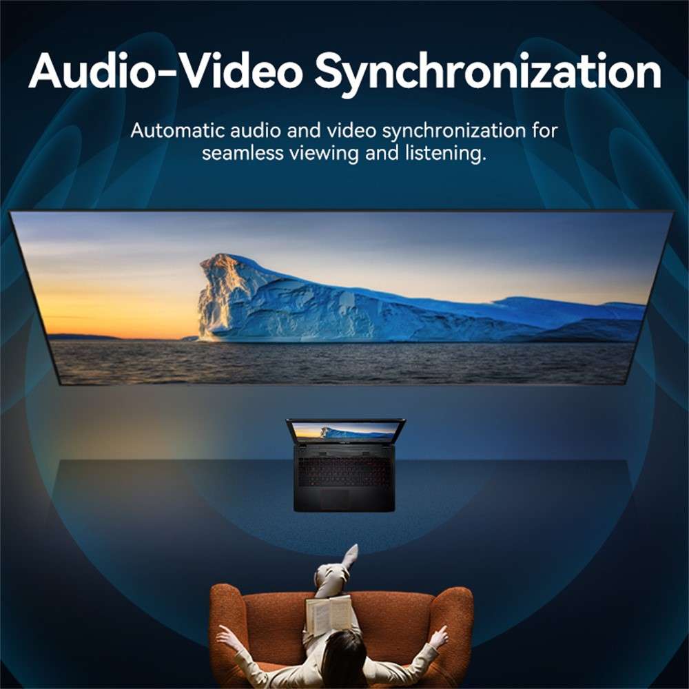 VENTION AAHBG AAH Series 1.5m HDMI Cable 4K Male to Male Cord for Laptops Projectors Xbox TV