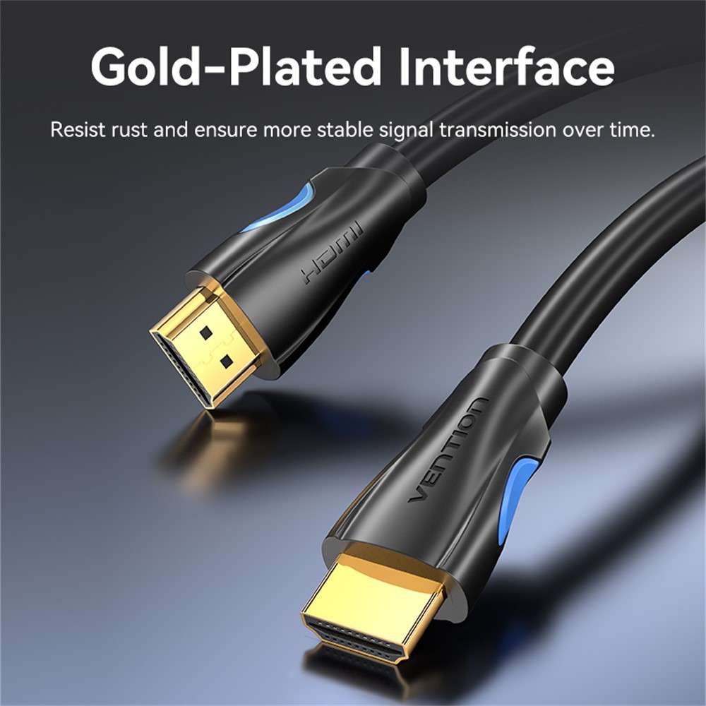 VENTION AAHBG AAH Series 1.5m HDMI Cable 4K Male to Male Cord for Laptops Projectors Xbox TV