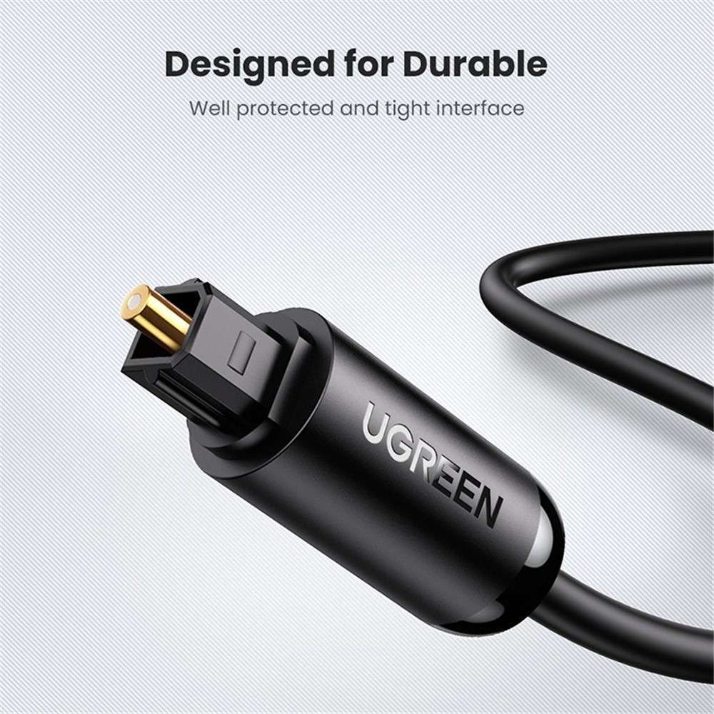 UGREEN 1m Toslink Digital Fiber Optical Audio Cable for Xbox 360 Soundbar Speaker Amplifier