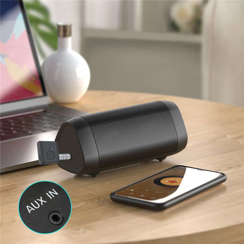 B1 3.5mm Car Audio Adapter HiFi Sound Hand-Free Call Bluetooth-compatible 5.3 AUX Receiver