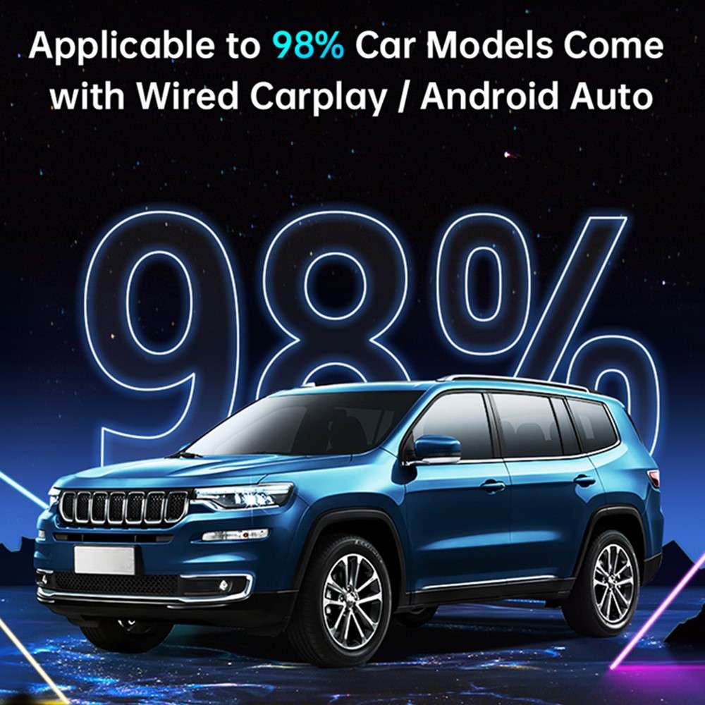 A21 Dual Band WiFi Bluetooth-compatible Car Android Auto Adapter Carplay Box Wired to Wireless Dongl