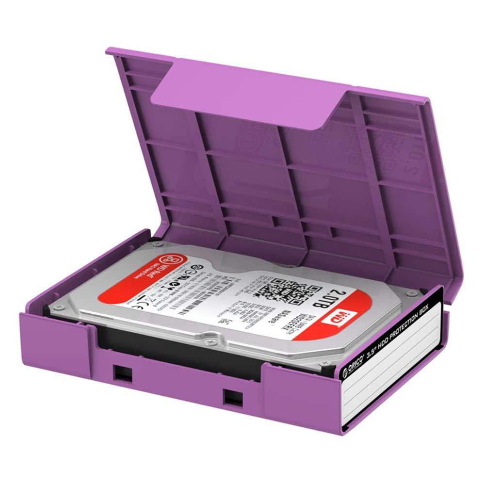 ORICO PHP35-V1 3.5" SATA HDD Hard Disk Drive Protection Case Shockproof - Purple