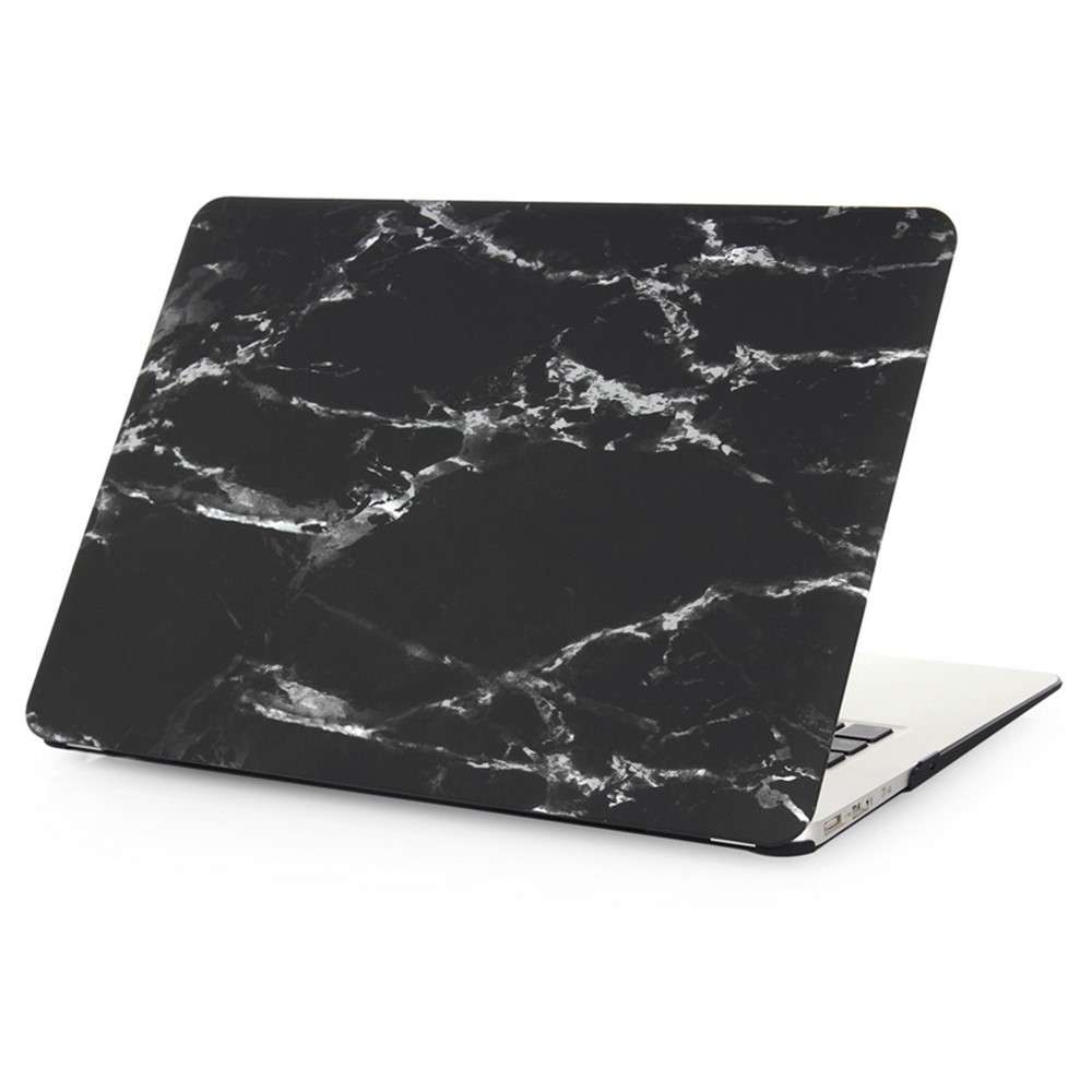 Marble Pattern Hard Snap-on Cover for Macbook Air 13.3 Inch Heat-Dissipated - White / Black