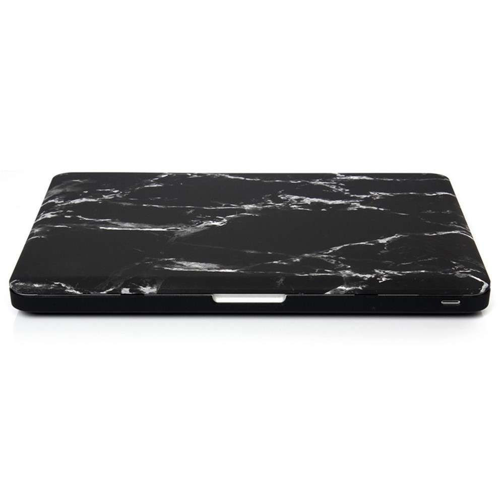 Marble Pattern Hard Snap-on Cover for Macbook Air 13.3 Inch Heat-Dissipated - White / Black