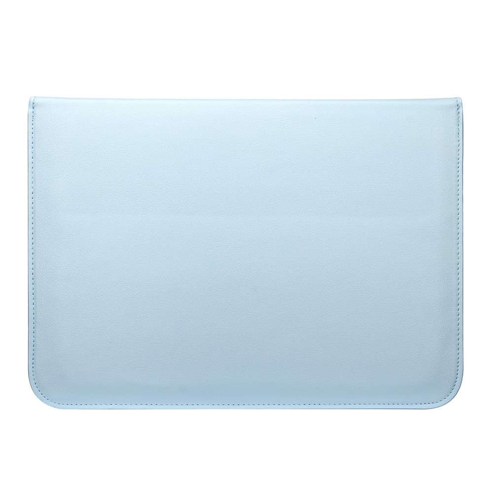 Envelop Style PU Leather Laptop Bag Sleeve Pouch for MacBook Air 13.3-inch / iPad Pro 12.9 - Sky Blu