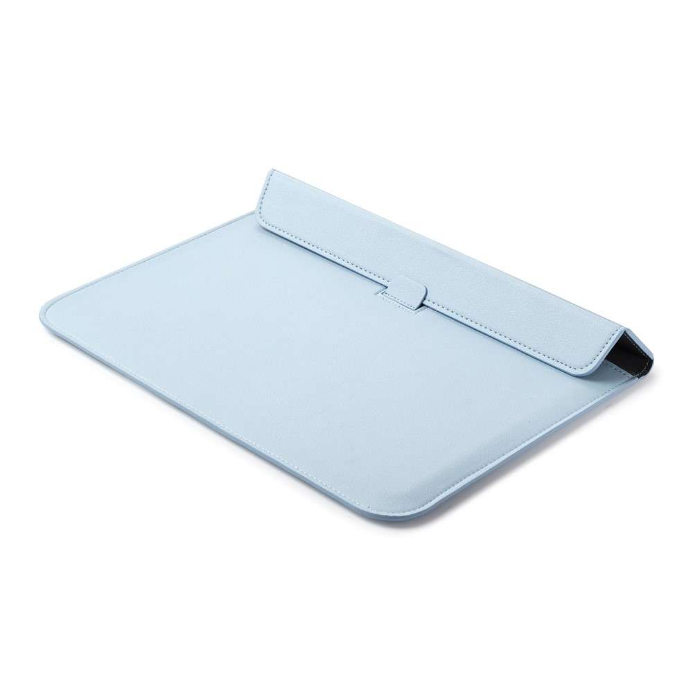 Envelop Style PU Leather Laptop Bag Sleeve Pouch for MacBook Air 13.3-inch / iPad Pro 12.9 - Sky Blu