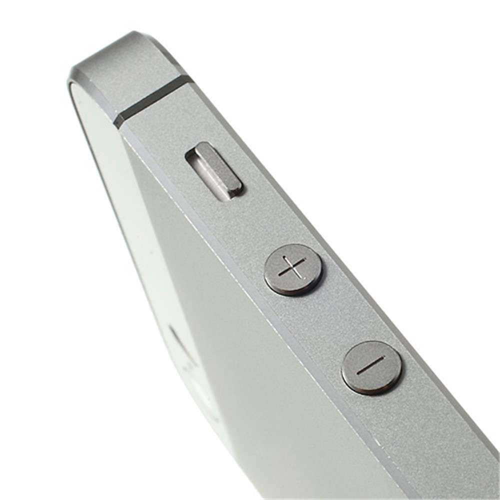 For iPhone 5s Metal Back Housing Faceplate Assembly w/ Other Parts - Black / Grey