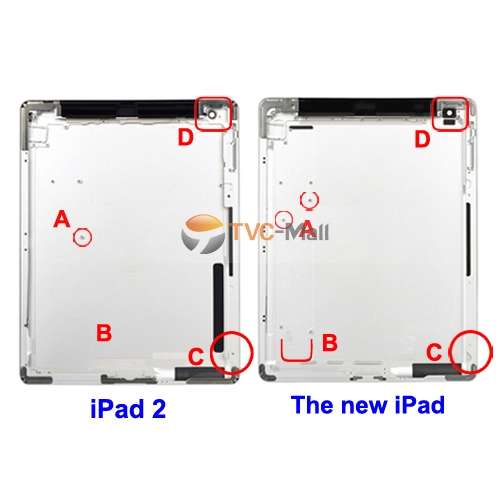 Back Cover Housing Replacement for The New iPad 3 3rd Generation 32GB OEM