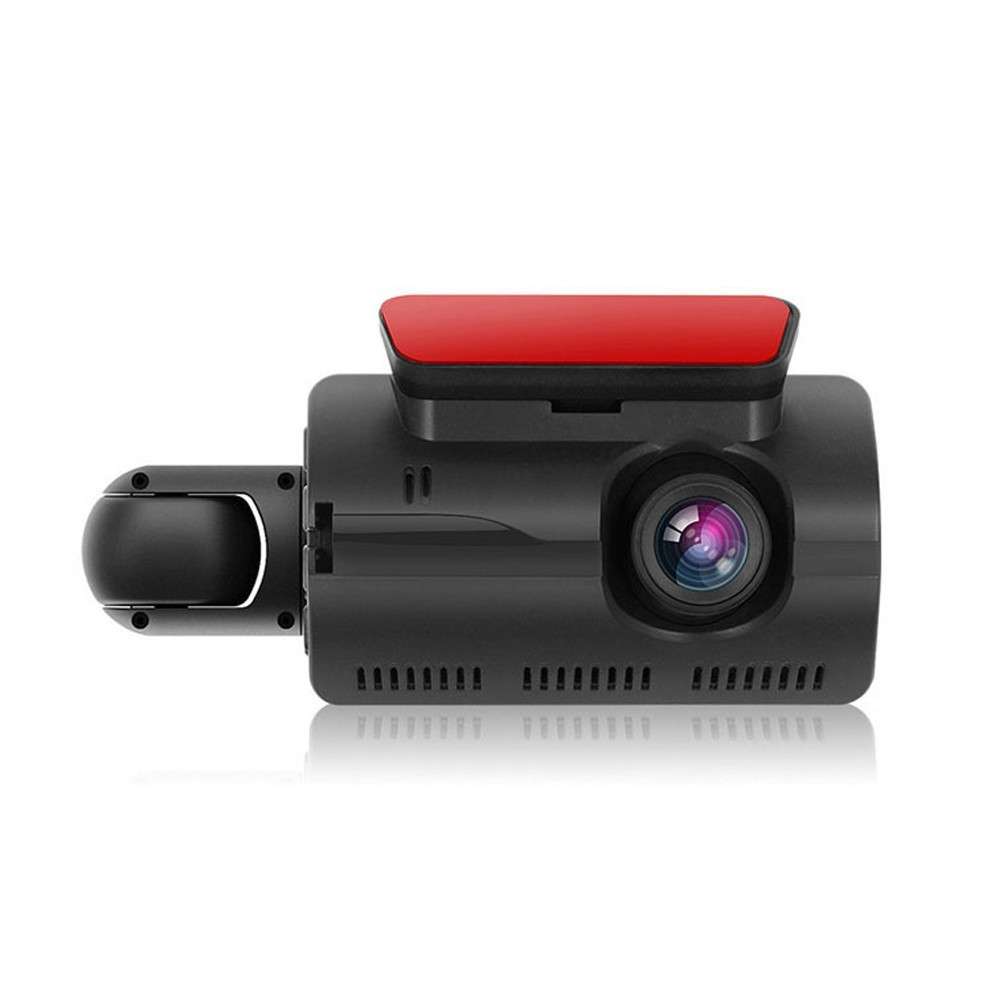 1296P DVR Dash Camera Front and Inside Dual Camera Car Dashcam 3 inch Gravity Sensing IPS Screen Dri