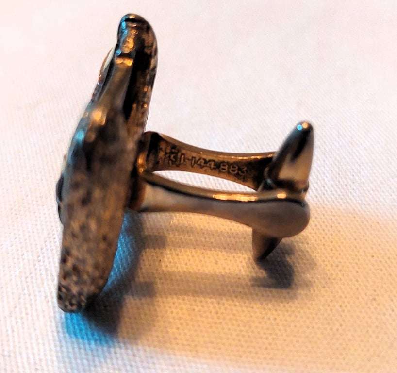 Vintage Japanese Arita Toshikane - Metal -Samurai Warrior cufflinks