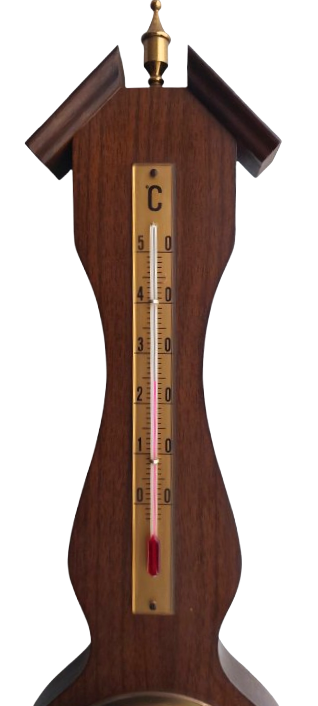 Vintage Large wood   - Weather Station - Made In West Germany