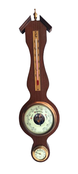 Vintage Large wood   - Weather Station - Made In West Germany